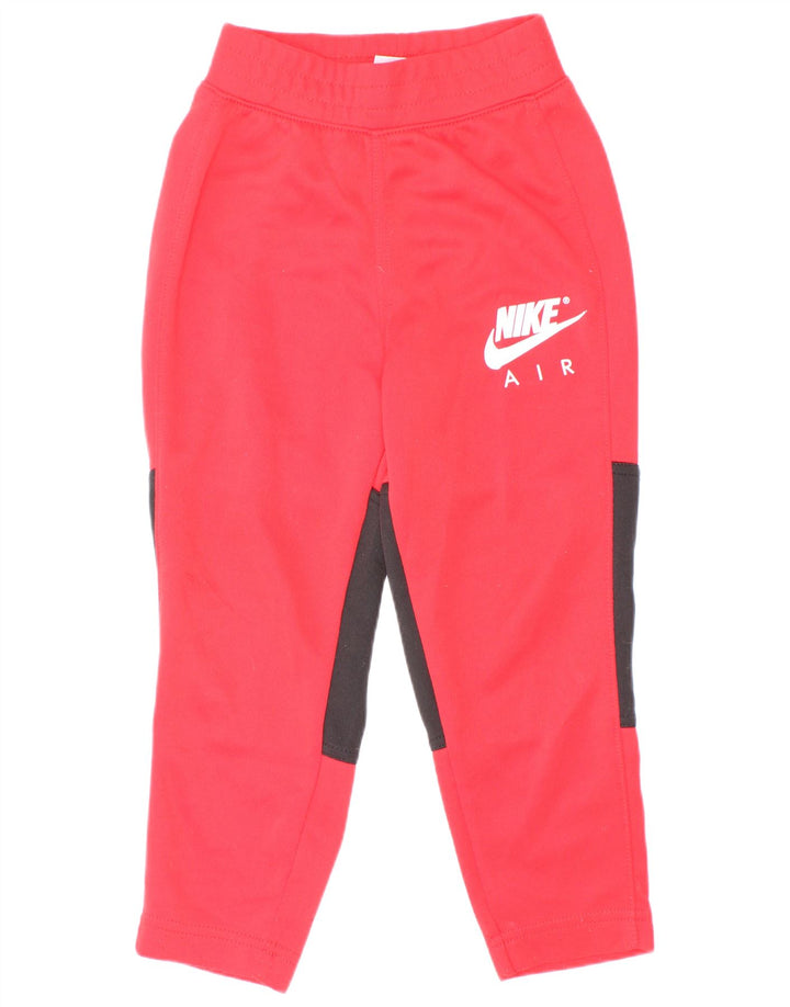 Nike - Pantalones de chándal para niño, diseño gráfico, color rojo, 3-4 años