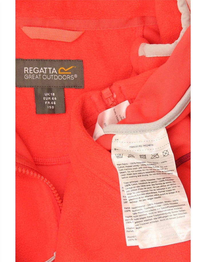 Regatta Chaqueta de chándal de forro polar para mujer UK 40 XL Poliéster rojo
