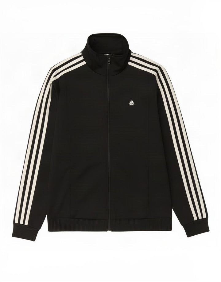 Adidas - Chaqueta de chándal para mujer, talla 8/10, poliéster negro pequeño