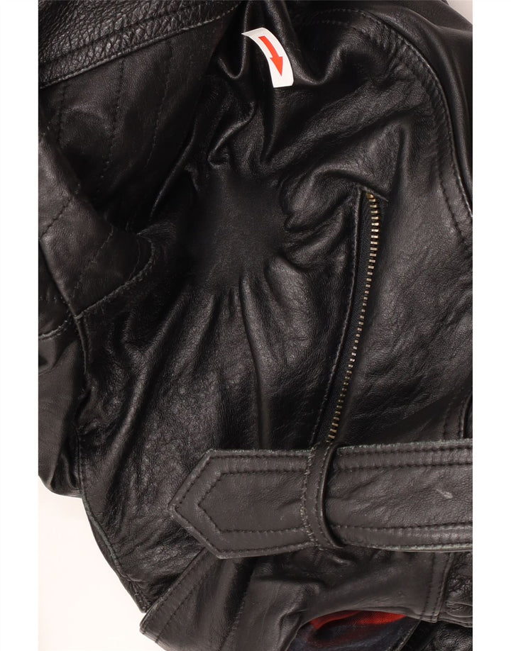 Yessica Chaqueta motera corta extragrande para mujer EU 38 Medium Black