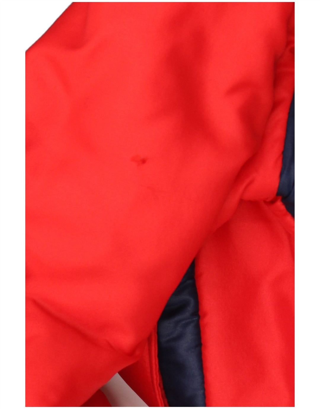 Chaqueta acolchada vintage para hombre IT 48 Poliamida con bloques de color rojo medio