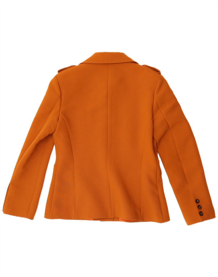 Swish Chaqueta militar de 6 botones para mujer IT 46 Poliéster marrón grande