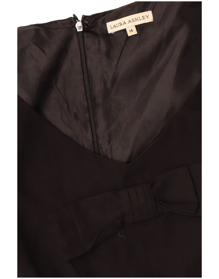 Laura Ashley Vestido tubo para mujer UK 44 Grande Poliéster color negro