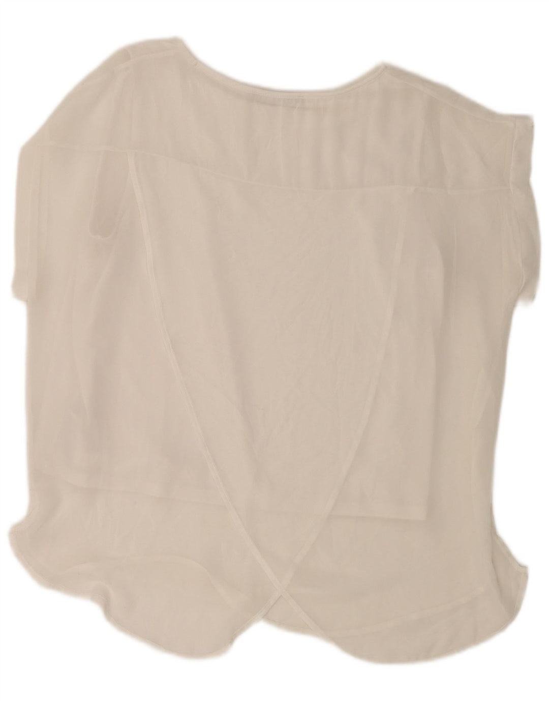 Marks & Spencer Blusa para Mujer Top UK 18 XL Poliéster Blanco Roto