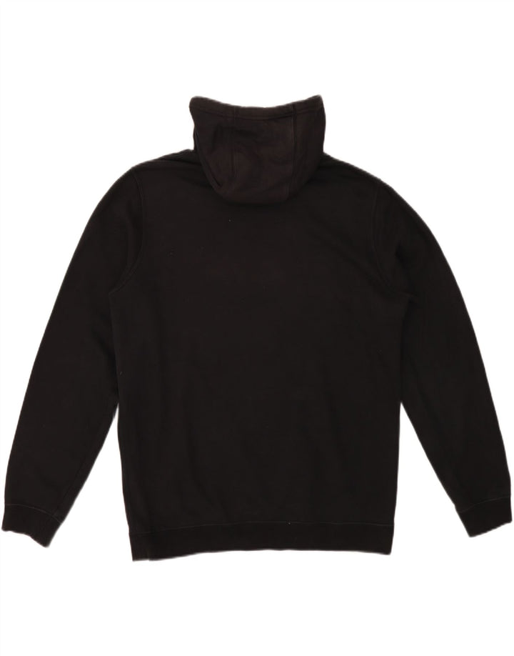 Nike Sudadera con capucha gráfica para hombre, jersey de algodón negro mediano