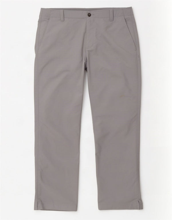 Under Armour Pantalón chino recto para hombre W38 L30 Nylon gris