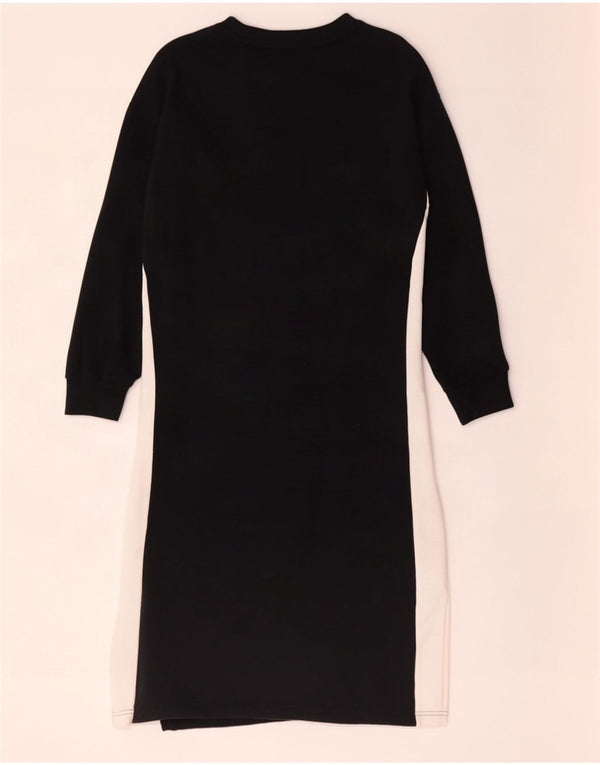 Puma Vestido tipo sudadera extragrande para mujer UK 10 Small Black Colourblock