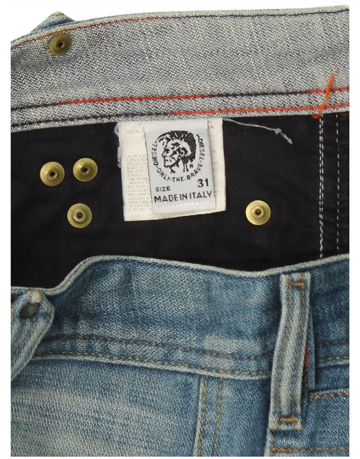 Diesel Hombre Vaqueros Rectos W31 L32 Algodón Azul