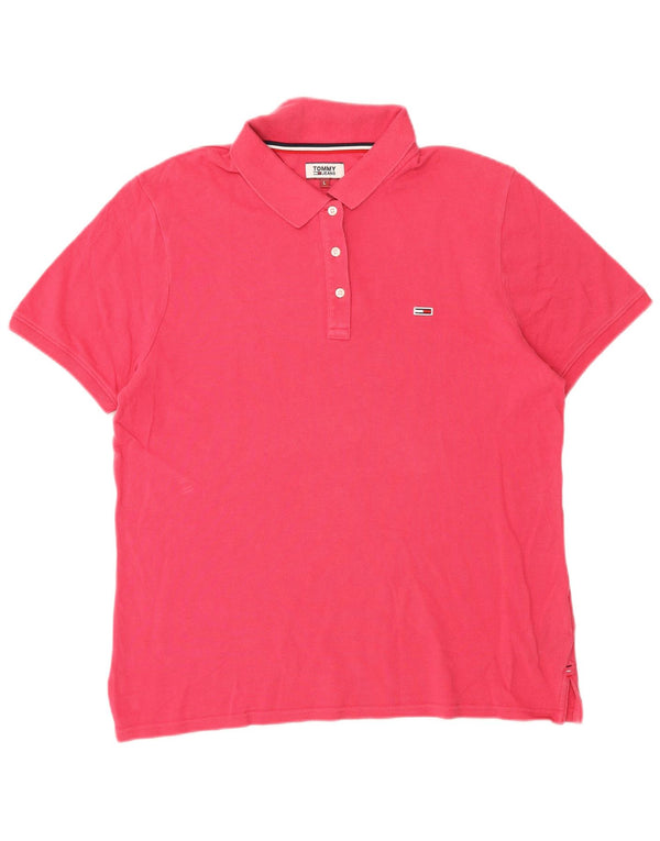 Tommy Hilfiger Polo para mujer UK 46 Grande Algodón rosa