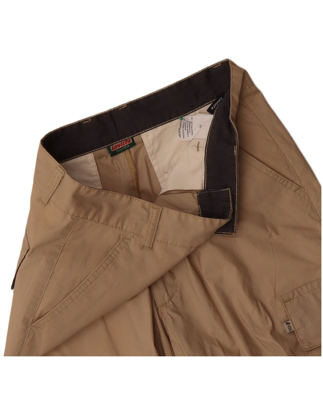 Pantalones cortos cargo para hombre Invicta IT 44 XS W28 Algodón caqui