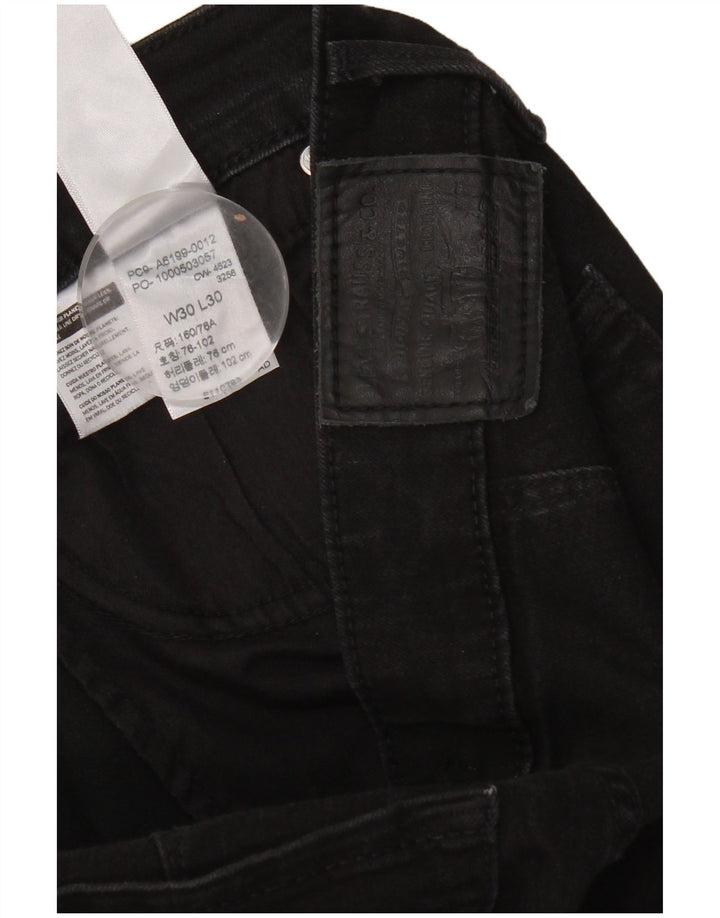 Levi's Mujer 712 Slim Jeans W30 L30 Algodón Negro