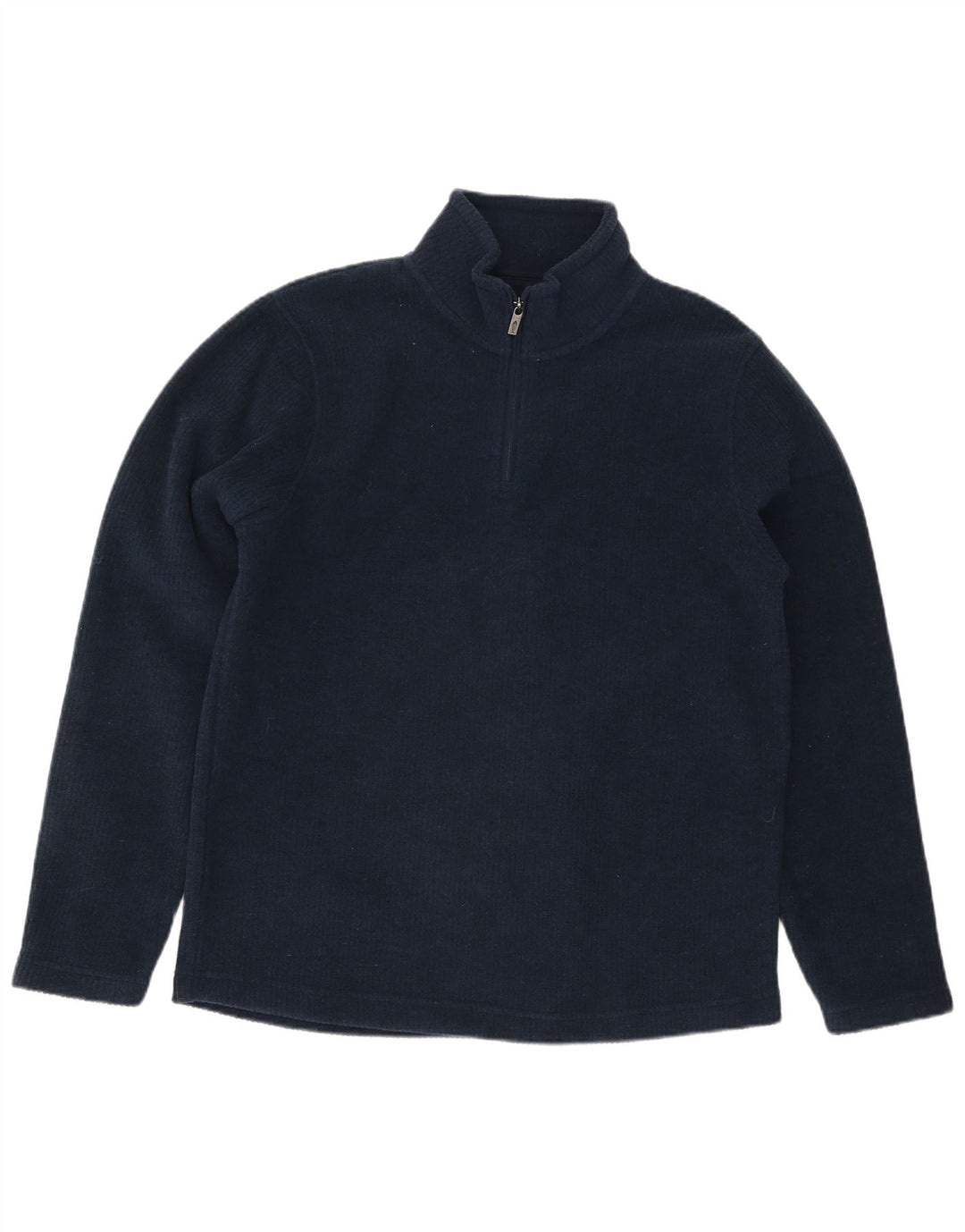 Weird Fish - Sudadera con cuello y cremallera para hombre, talla grande, poliéster, color azul marino