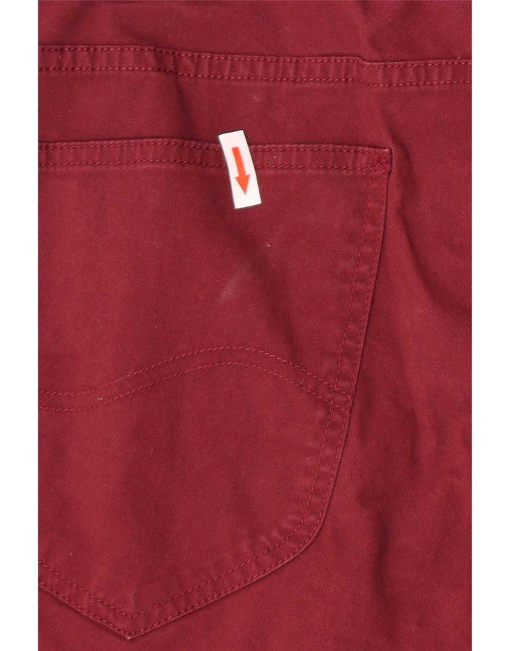 Lee Pantalones Cortos Casuales para Hombre W38 XL Algodón Granate