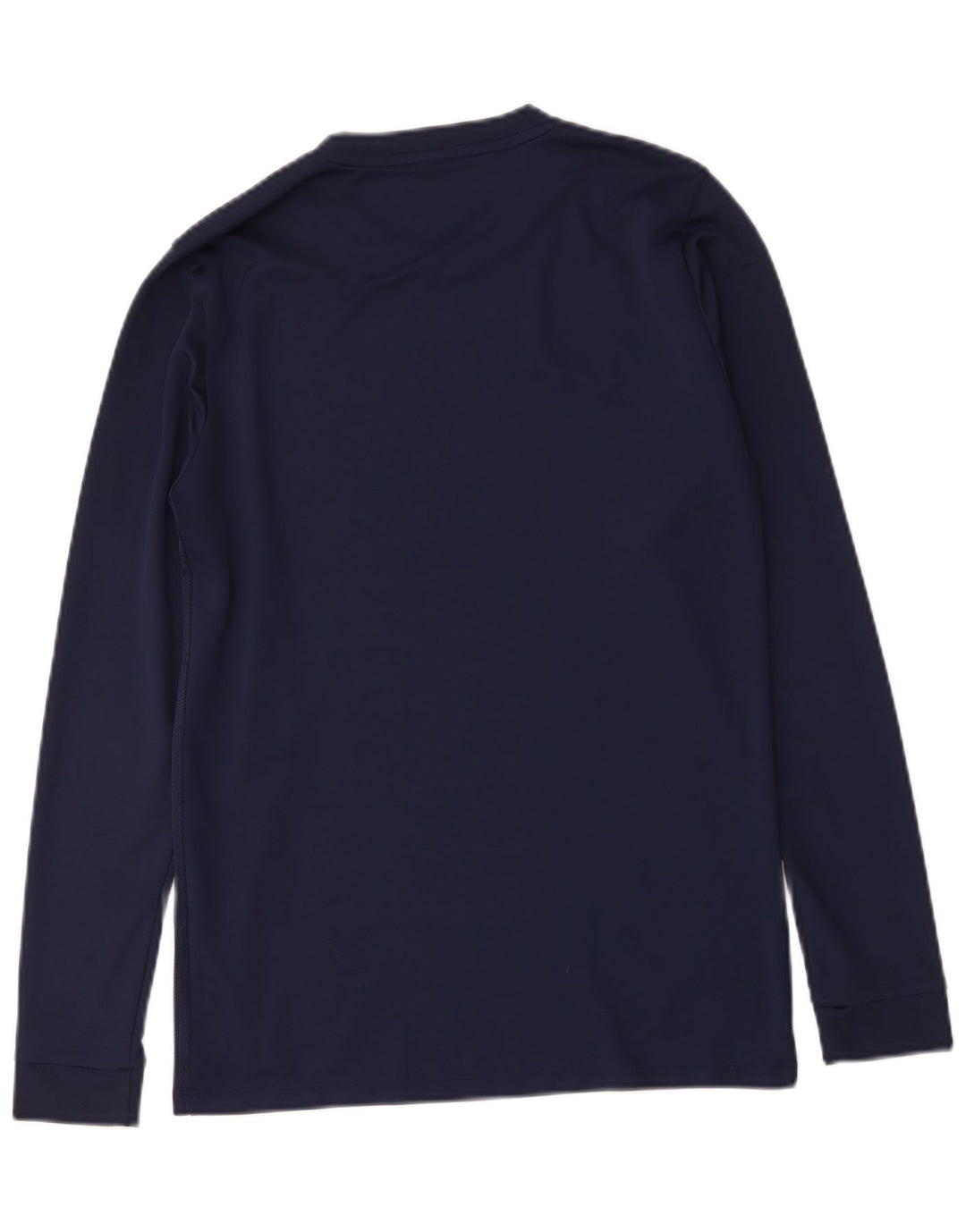 Camiseta Nike Dri Fit para hombre de manga larga de poliéster azul marino medio
