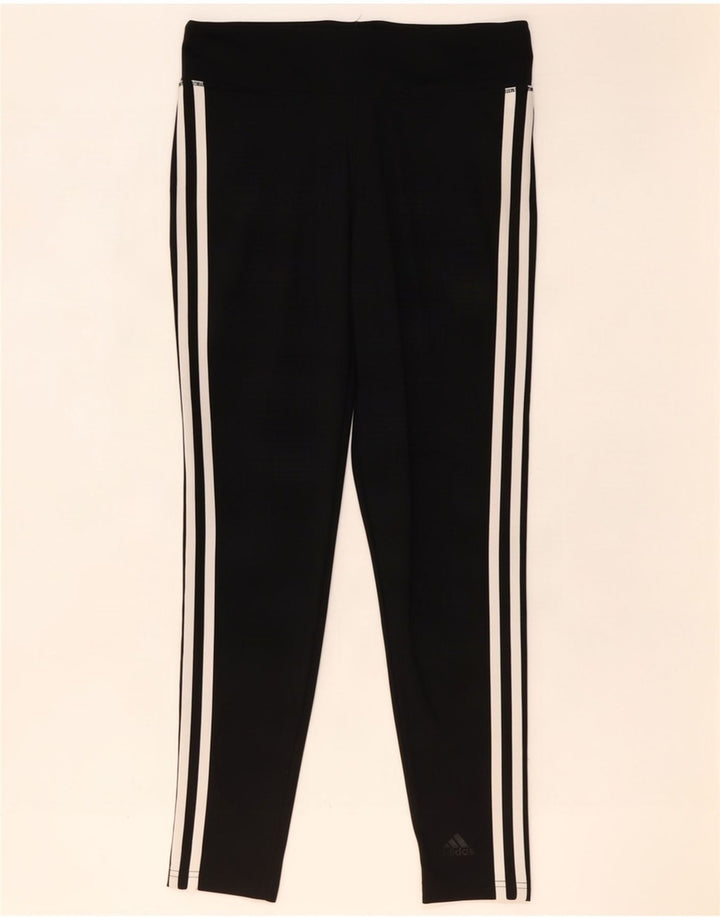 Adidas Leggings Climalite para mujer Reino Unido 8/10 Pequeño Negro Poliéster