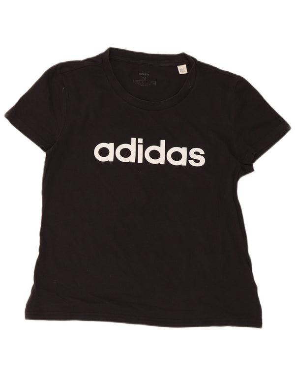 Adidas Camiseta gráfica de manga corta para mujer Top UK 12 Medium Black