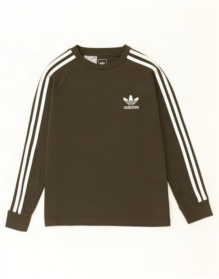 Adidas Camiseta Niño Manga Larga 9-10 Años Caqui Algodón