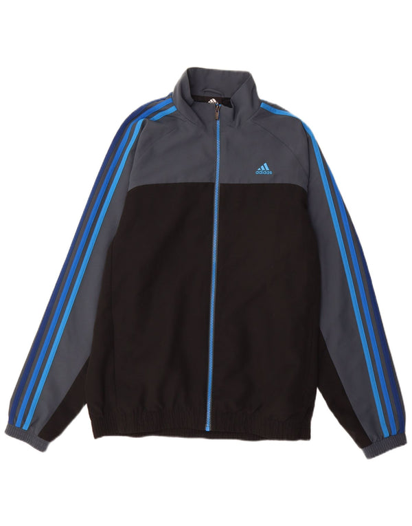 Adidas Mens Climalite Chándal Top Chaqueta Reino Unido 40/42 Gris Medio Colorblock