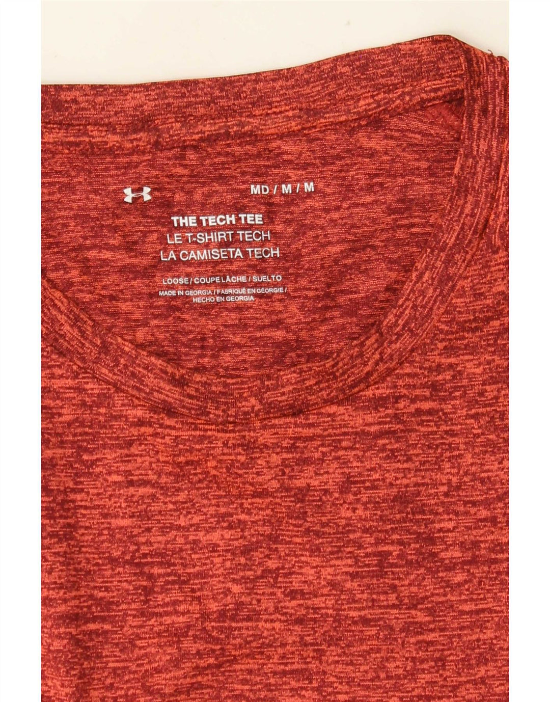 Camiseta Under Armour Hombre Top Medium Rojo Moteado