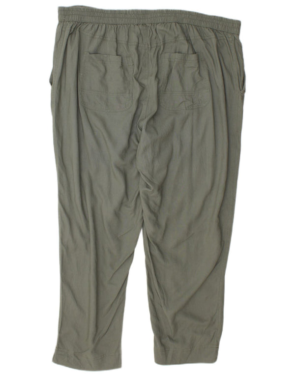 Marks & Spencer Pantalones cónicos Autograph para mujer UK 18 XL W36 L27 Verde