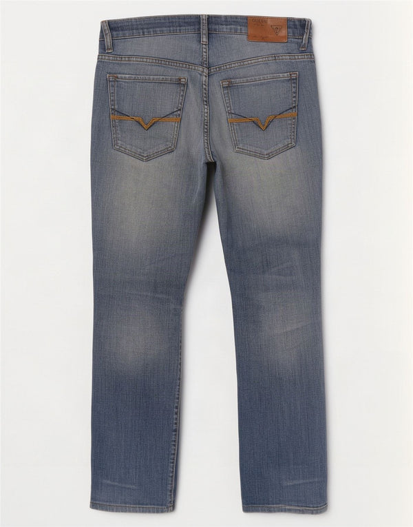 Guess Vaqueros Rectos Hombre W32 L29 Algodón Azul
