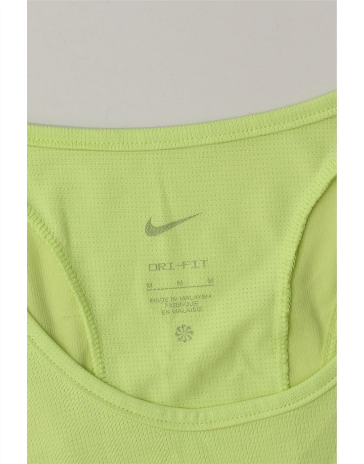 Nike Mujer Dri Fit Crop Chaleco Top UK 12 Verde Medio