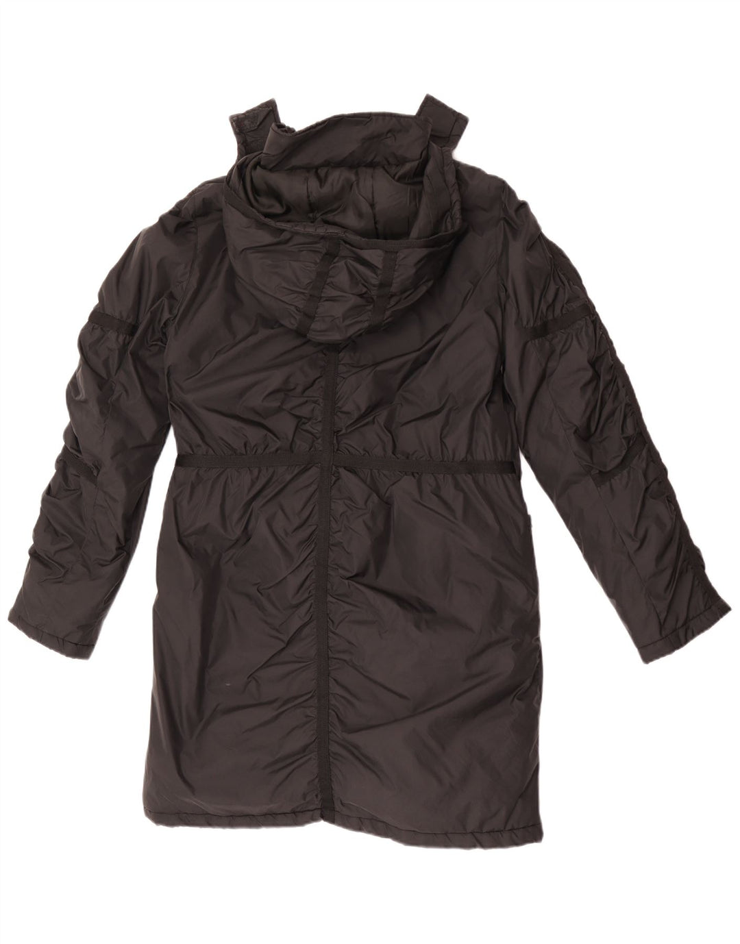Guess Parka con capucha para mujer UK 44 Medium Black Nylon