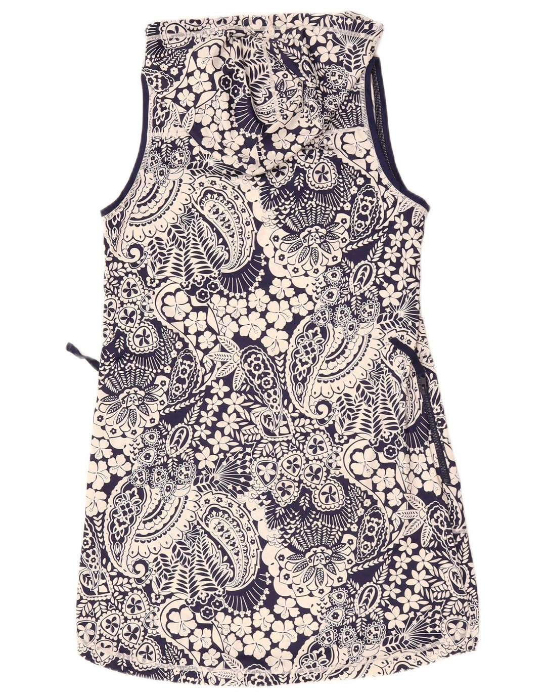 Tommy Bahama Blusa sin mangas para mujer UK 10 Small Azul marino Nylon