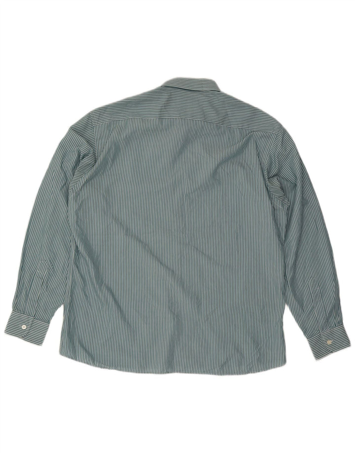 Pierre Cardin Camisa para hombre Talla 43 XL Azul Raya diplomática