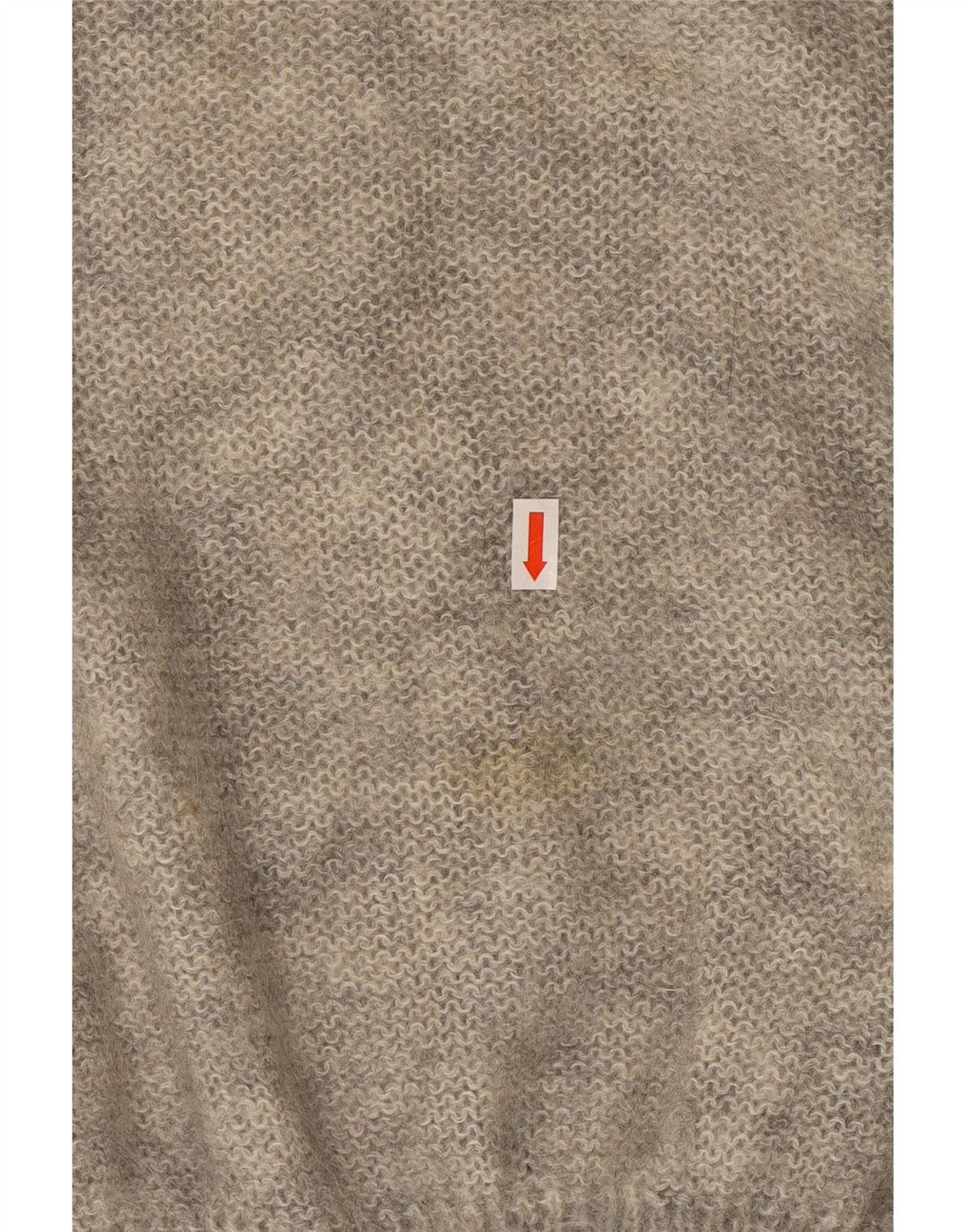 VINTAGE Mujer Cuello Tortuga Jersey Jersey Reino Unido 18 XL Gris Floral Mohair