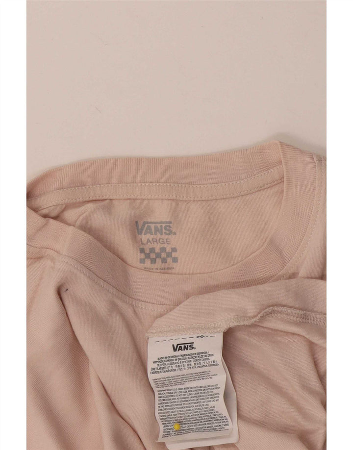 Camiseta Vans Hombre Top Large Rosa Algodón