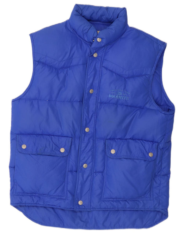 Dolomite Chaleco acolchado para hombre UK 36 Small Blue Nylon