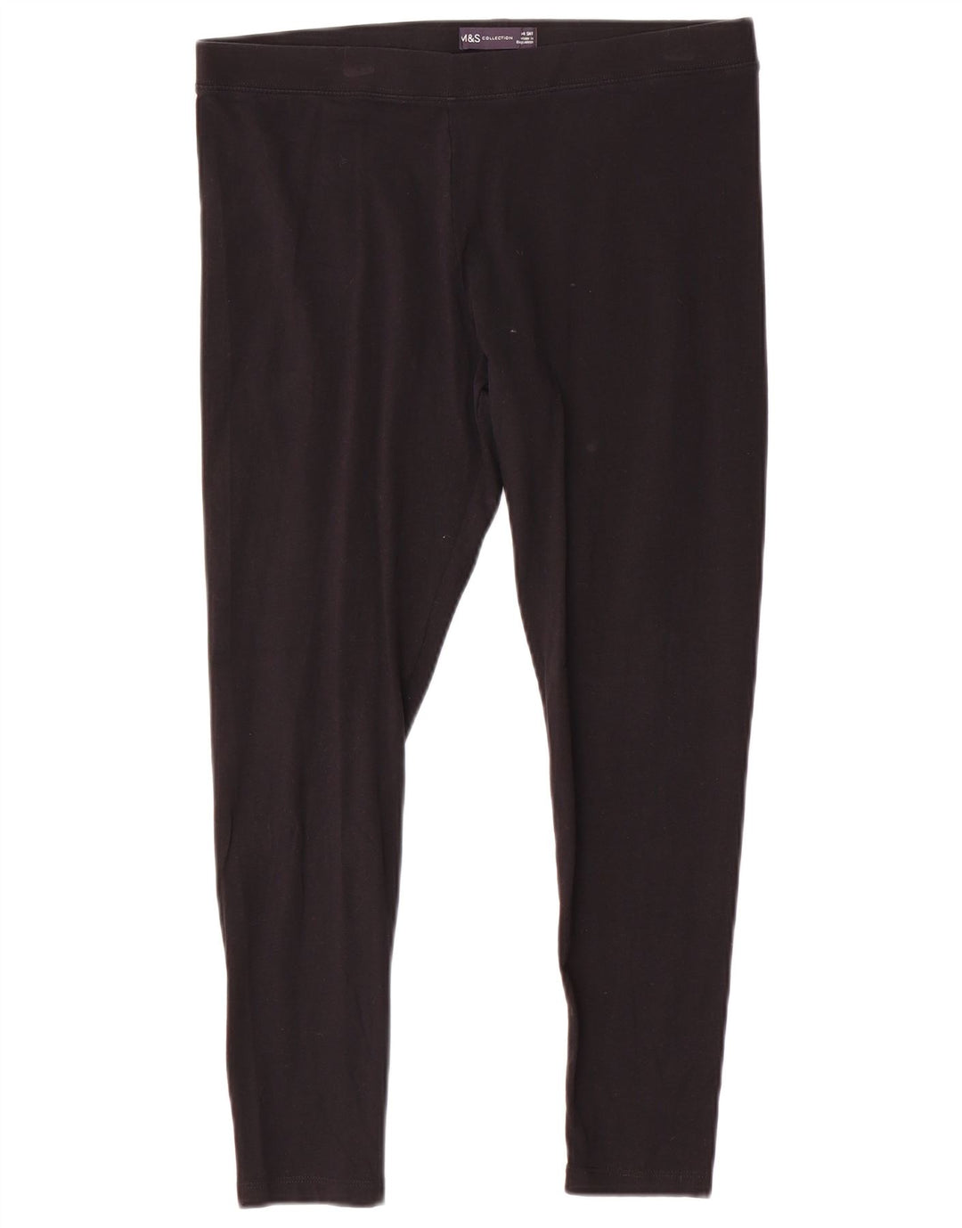 Marks & Spencer Leggings para mujer Reino Unido 44 Grande Algodón negro