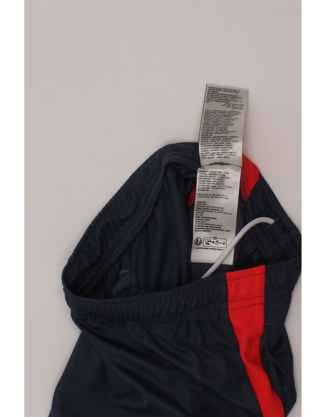 Puma Pantalones cortos deportivos para niño 5-6 años Azul marino Colorblock Poliéster