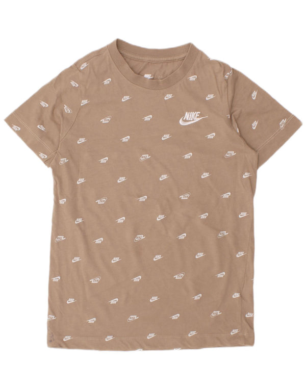 Nike Camiseta gráfica para niños 8-9 años Small Beige Algodón