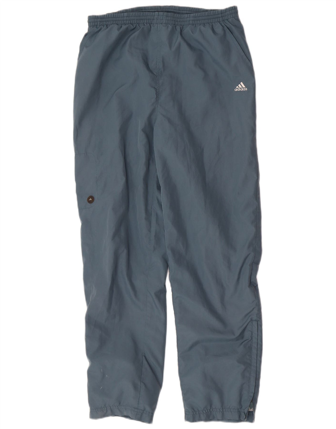 Adidas Mujer Chándal Pantalones Joggers UK 12 Medio Azul Poliéster