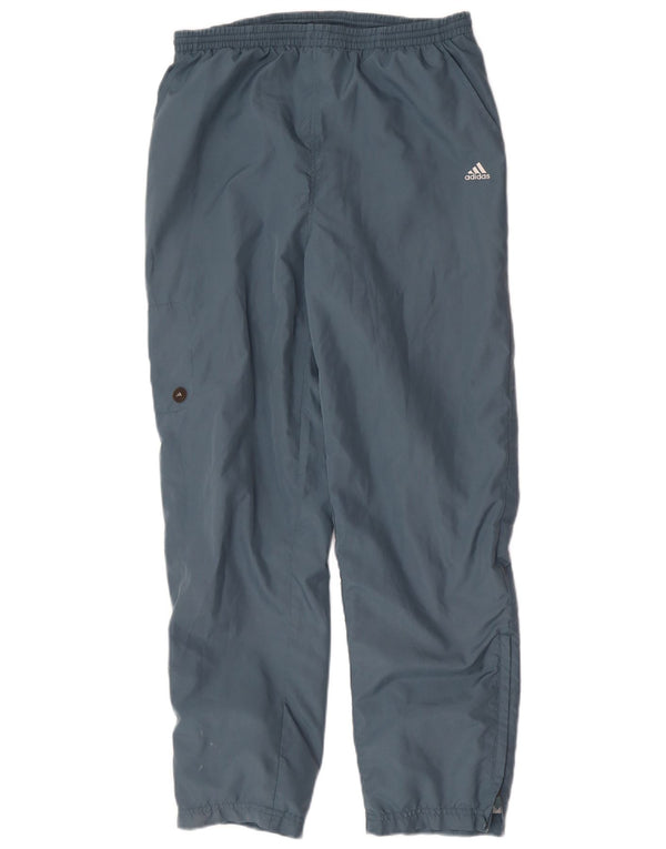 Adidas Mujer Chándal Pantalones Joggers UK 12 Medio Azul Poliéster