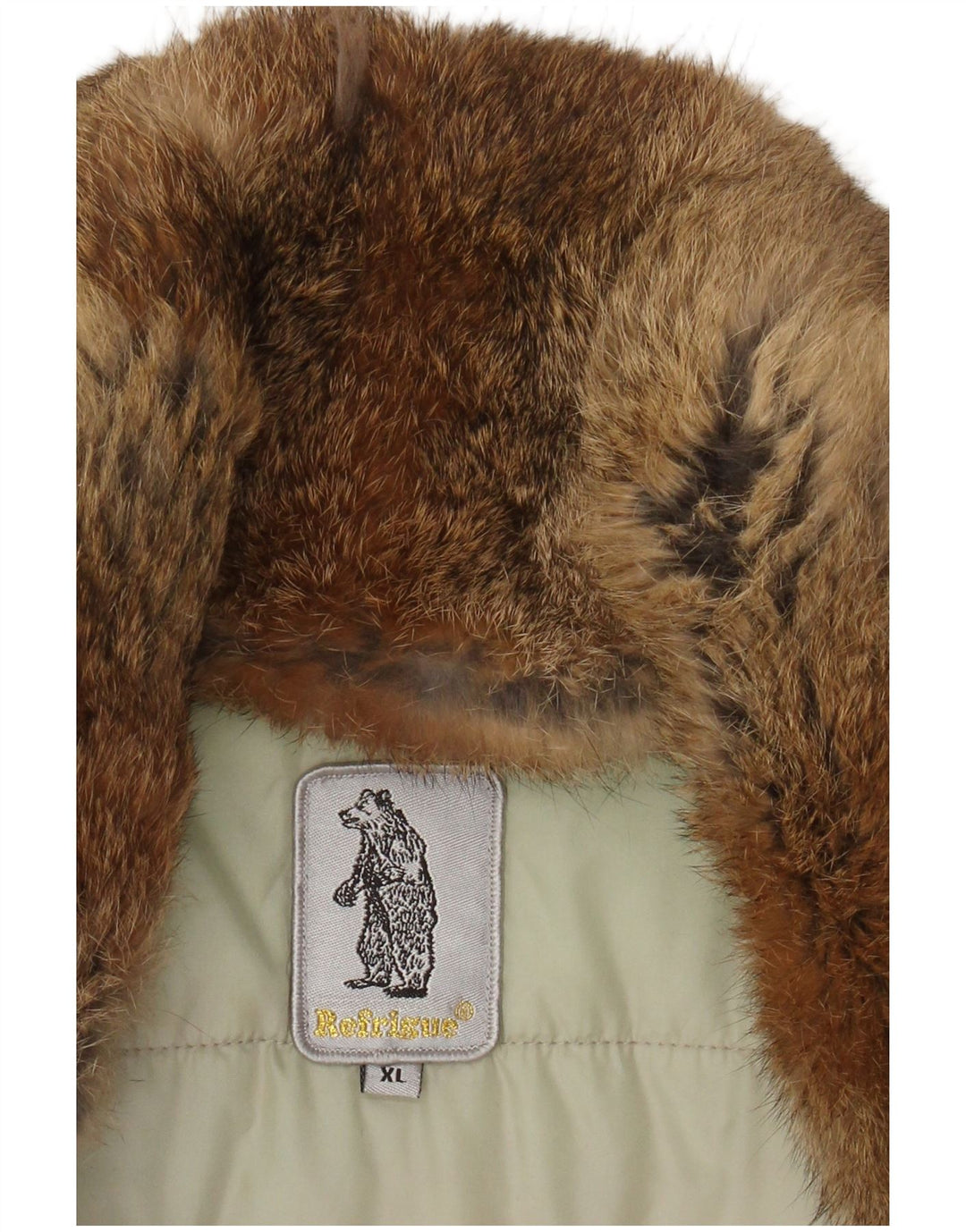REFRIGUE Abrigo cortavientos para mujer ES 40 XL Poliéster beige