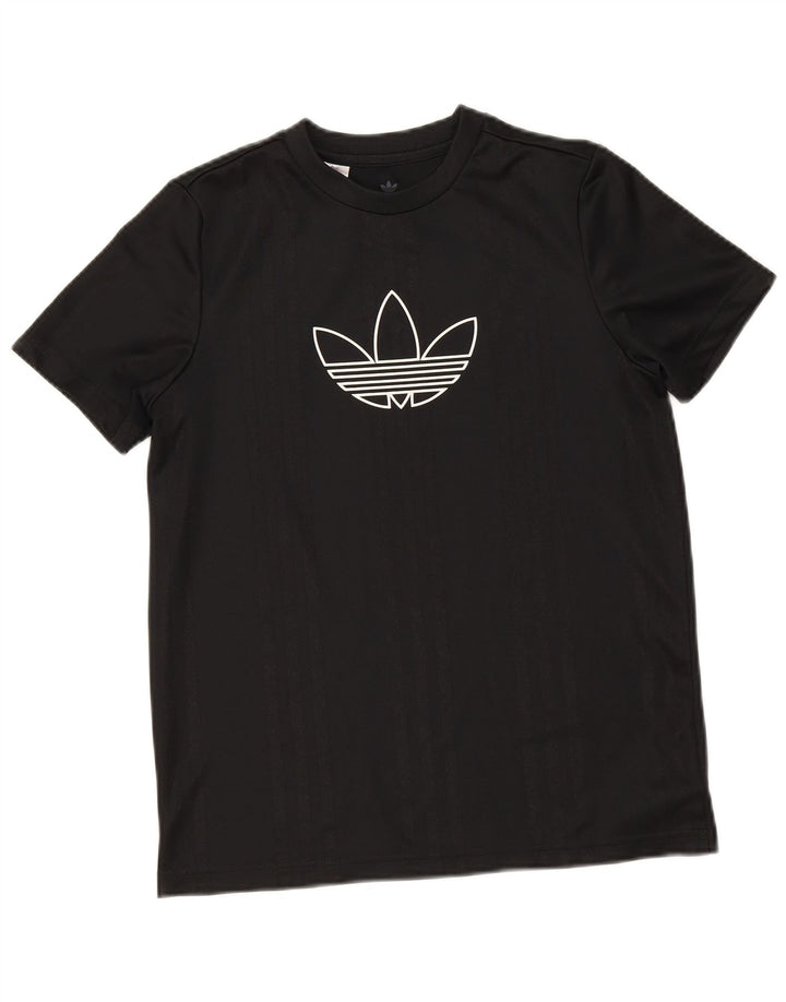 Adidas Camiseta gráfica para niño 12-13 años Negro Poliéster