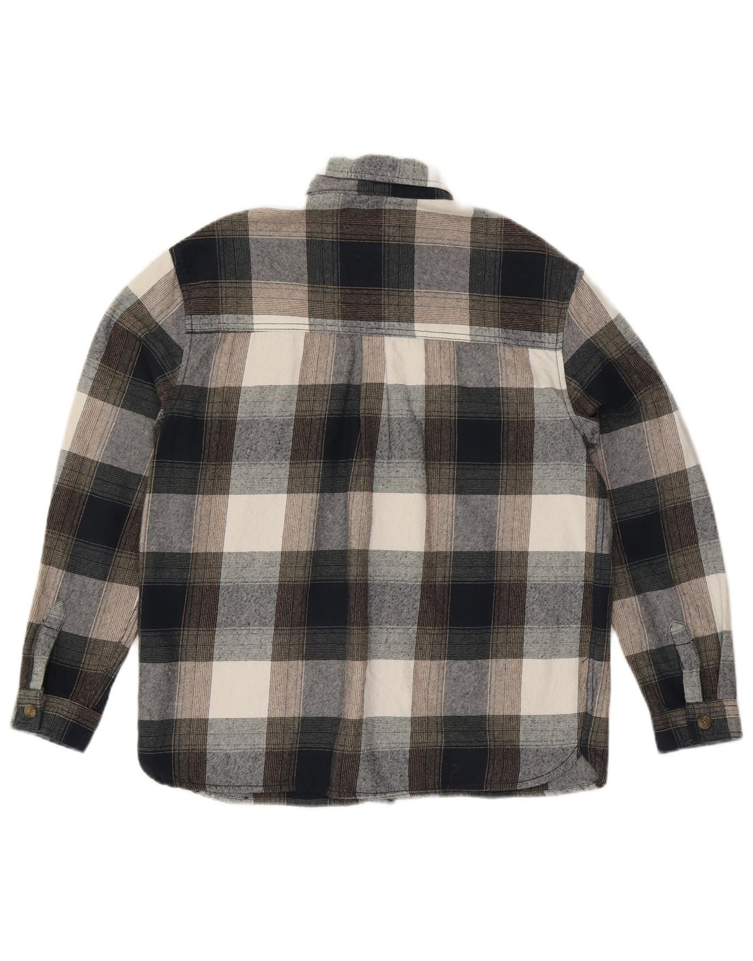 Camisa de franela extragrande para mujer de Fat Face UK 40 Small Grey Check Cotton
