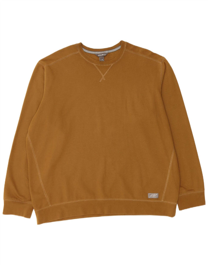 EDDIE BAUER Sudadera Hombre Jersey XL Marrón Algodón