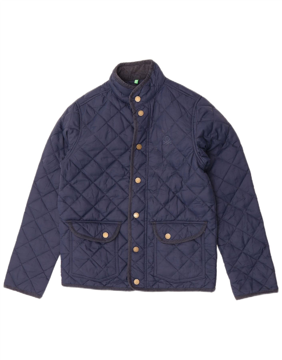 Benetton Cazadora Acolchada Niño 11-12 Años 2XL Azul Marino Poliamida