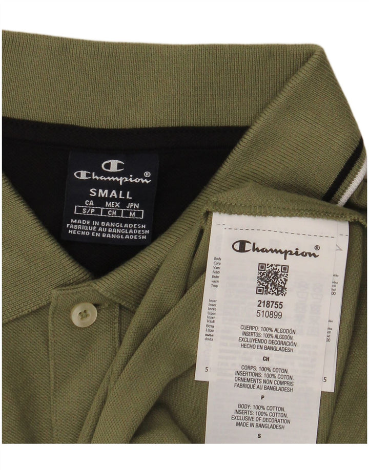 Champion Polo Para Hombre Pequeño Algodón Caqui