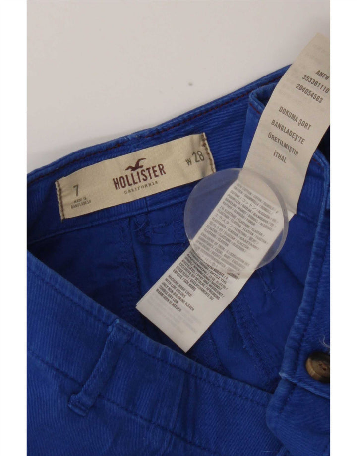 Pantalones calientes Hollister para mujer US 7 Medium W28 Algodón azul
