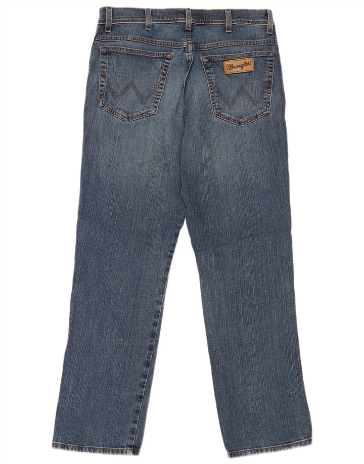 Wrangler Vaqueros rectos para hombre W34 L32 Algodón azul