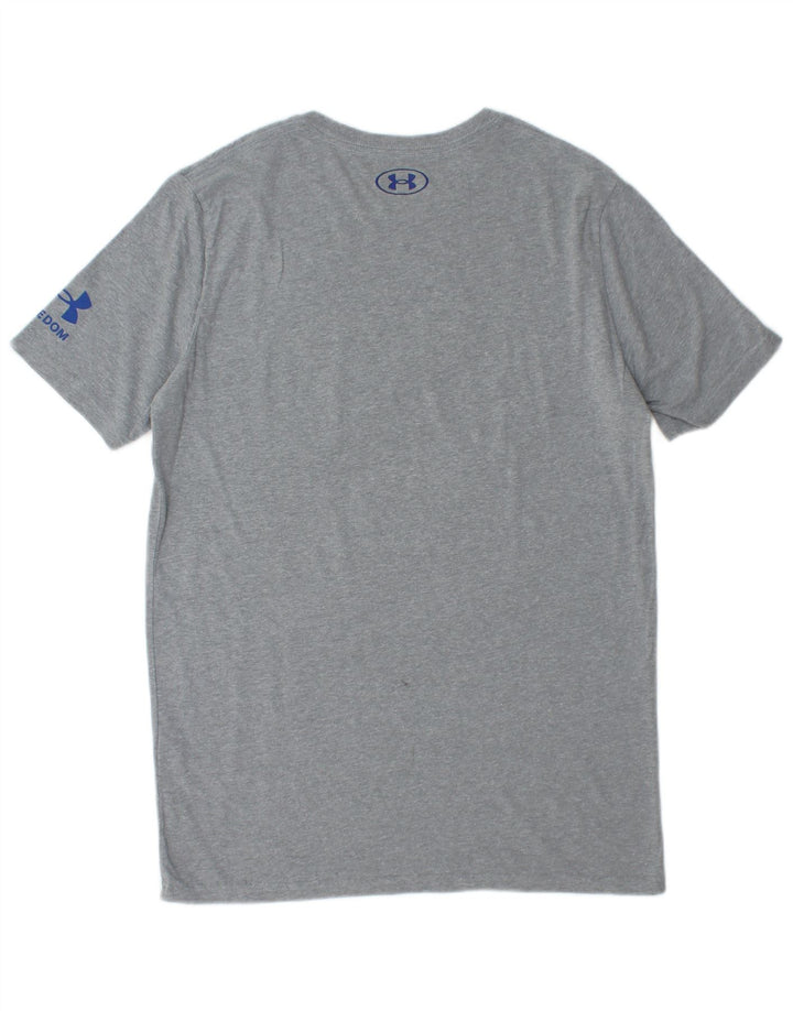 Under Armour Camiseta gráfica para hombre Top pequeño de algodón moteado gris