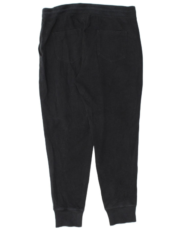 L.L.BEAN Pantalones de Chándal para Mujer Joggers UK 44 Mediano Negro Algodón