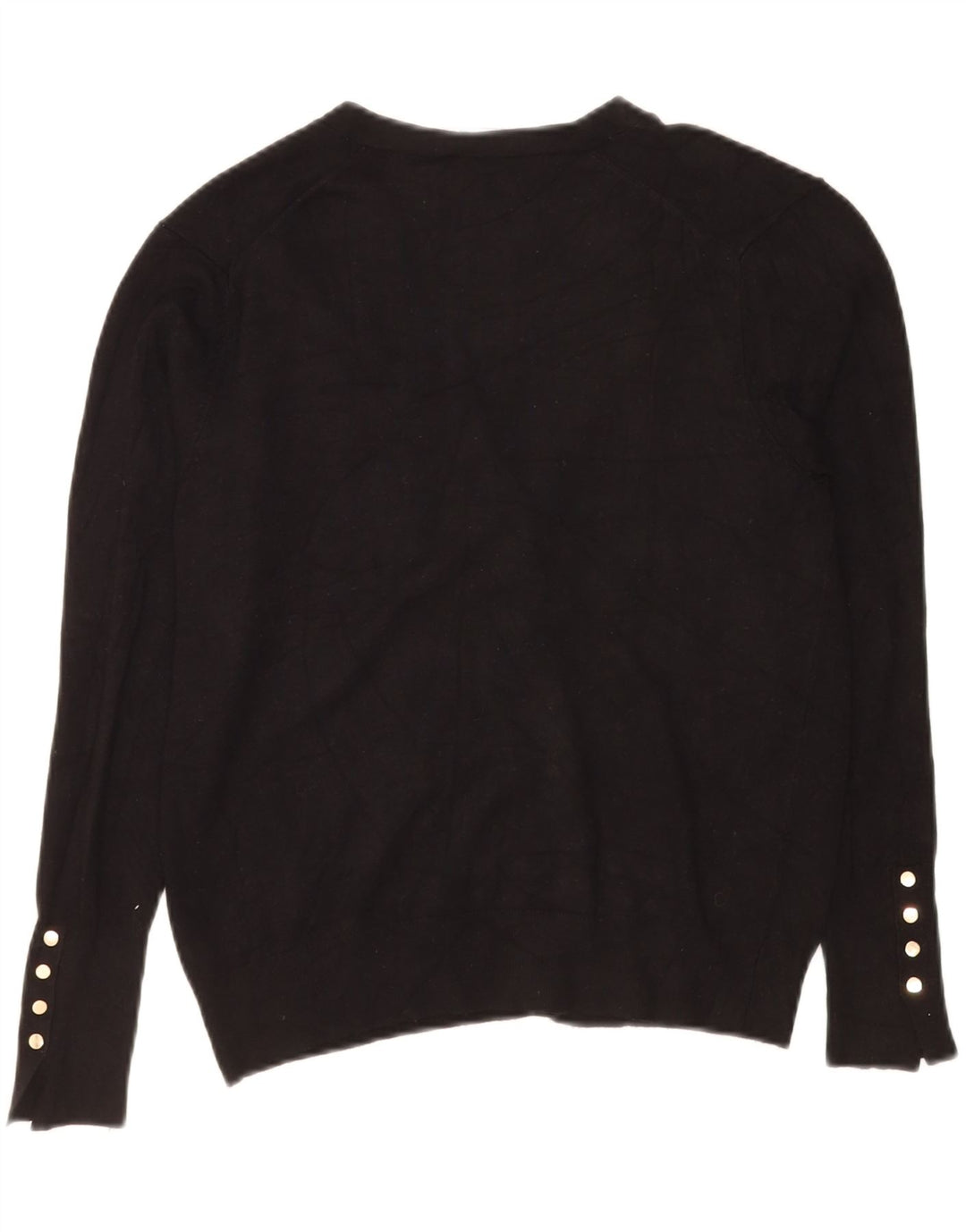 Zara Mujer Cárdigan Suéter UK 44 Grande Negro