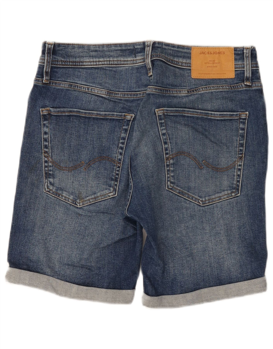 JACK & JONES Pantalones cortos vaqueros para hombre Small W29 Algodón azul