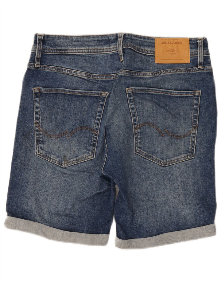 JACK & JONES Pantalones cortos vaqueros para hombre Small W29 Algodón azul